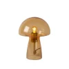 Lucide FUNGO Tafellamp-Oranje-1xE27-60W-Glas