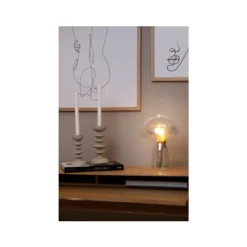 Lucide FUNGO Tafellamp-Transp.-1xE27-60W-Glas