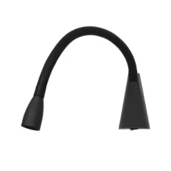 Lucide GALEN-LED - Bedlamp - LED - 1x3W 3000K - Zwart Lucide