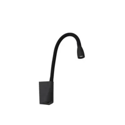 Lucide GALEN-LED - Bedlamp - LED - 1x3W 3000K - Zwart Lucide