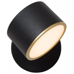 Lucide GIAN - Wandlamp - LED Dimb. - Zwart