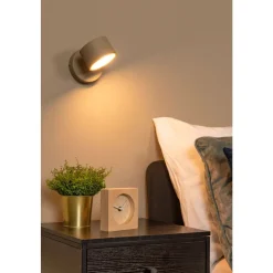 Lucide GIAN - Wandlamp - LED Dimb. - Taupe