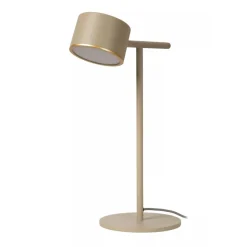 Lucide GIAN Tafellamp-Taupe-LED Dimb.-8W-2700K-12V-Metaal