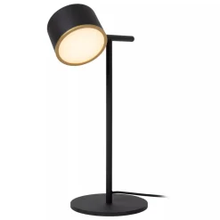 Lucide GIAN Tafellamp-Zwart-LED Dimb.-8W-2700K-12V-Metaal