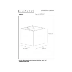 Lucide GIPSY - Wandlamp - 1xG9 - Wit