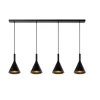 Lucide GIPSY Hanglamp 4x E27 Zwart Beton