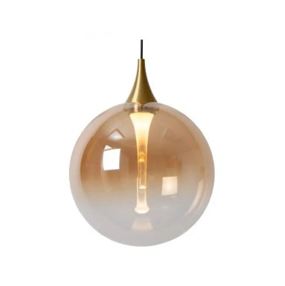Lucide GISELA Hanglamp-Amber-Ø16-LED-3,6W-2700K-Glas