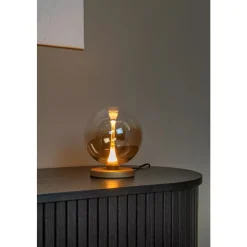 Lucide GISELA Tafellamp-Amber-Ø16-LED-4W-2700K-Glas