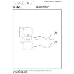 Lucide GISELA Tafellamp-Transp.-Ø16-LED-4W-2700K-Glas