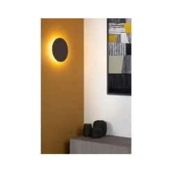Lucide GLIMPSE - Wandlamp - Ø 22 cm - LED - 1x5W 3000K - Bruin