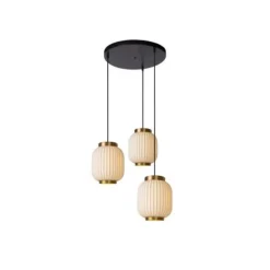 Lucide GOSSE - Hanglamp - 3xE27 - Wit