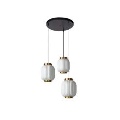 Lucide GOSSE - Hanglamp - 3xE27 - Wit