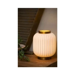 Lucide GOSSE - Tafellamp - Ø 19,5 cm - 1xE14 - Wit