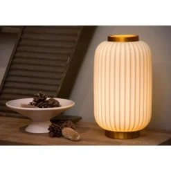 Lucide GOSSE - Tafellamp - Ø 19,7 cm - 1xE14 - Wit