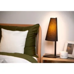 Lucide GREGORY Tafellamp-Zwart-1xE27-60W-Staal