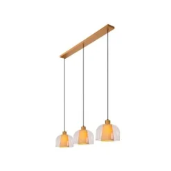 Lucide GUNHILD Hanglamp-Transp.-3xE27-60W-Glas