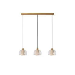 Lucide GUNHILD Hanglamp-Transp.-3xE27-60W-Glas