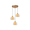 Lucide GUNHILD Hanglamp-Transp.-3xE27-60W-Glas