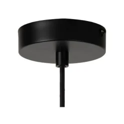 Lucide HANNELOR. Hanglamp-Zwart-Ø30-1xE27-40W-Metaal