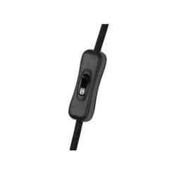 Lucide HANNELOR. Tafellamp-Zwart-Ø25-1xE27-40W-Metaal