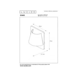 Lucide IDAHO - Wandlamp - 1xE14 - Licht hout Lucide