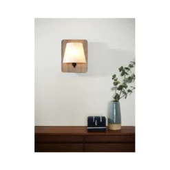 Lucide IDAHO - Wandlamp - 1xE14 - Hout Lucide