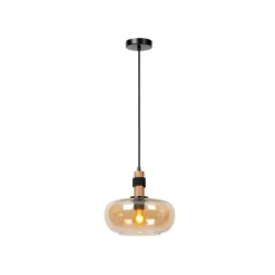 Lucide ILONA Hanglamp-Amber-Ø30-1xE27-40W-Glas