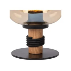 Lucide ILONA Tafellamp-Amber-Ø18-1xE27-40W-Glas