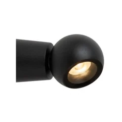 Lucide IPSOS Wandlamp-Zwart-LED-5W-3000K-IP54-Alumin.