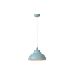 Lucide ISLA - Hanglamp - Ø 29 cm - 1xE14 - Pastel blauw