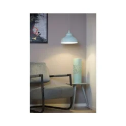 Lucide ISLA - Hanglamp - Ø 29 cm - 1xE14 - Pastel blauw
