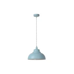 Lucide ISLA - Hanglamp - Ø 29 cm - 1xE14 - Pastel blauw