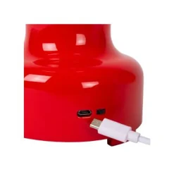 Lucide JASON Tafellamp-Rood-LED Dimb.-2W-3000K-3 StepDim