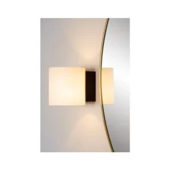 Lucide JELTE - Wandlamp Badkamer - Ø 12 cm - 1xG9 - IP44 - Zwart