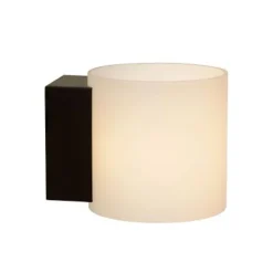 Lucide JELTE - Wandlamp Badkamer - Ø 12 cm - 1xG9 - IP44 - Zwart