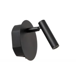 Lucide JOLIJN Bedlamp-Zwart-Ø10,2-LED-2W-3000K