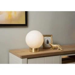 Lucide JORIT Tafellamp-Opaal-Ø25-1xE27-60W-Glas