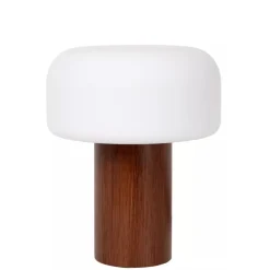 Lucide KENAN - Tafellamp - Ø 22 cm - 1xE14 - Hout