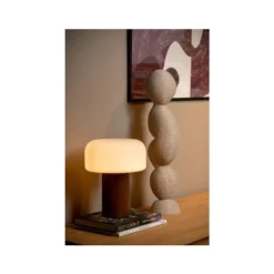 Lucide KENAN Tafellamp-Hout-1xE14-40W-Hout