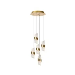 Lucide KLIGANDE Hanglamp-Mat Go.-Ø30-LED Dimb.-8W-2700K