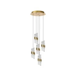 Lucide KLIGANDE Hanglamp-Mat Go.-Ø30-LED Dimb.-8W-2700K