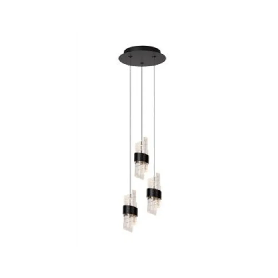 Lucide KLIGANDE Hanglamp-Zwart-Ø25-LED Dimb.-8W-2700K