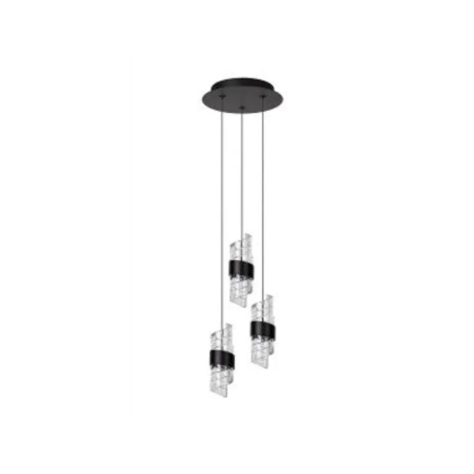 Lucide KLIGANDE Hanglamp-Zwart-Ø25-LED Dimb.-8W-2700K