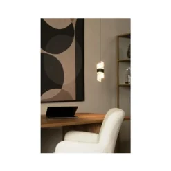 Lucide KLIGANDE Hanglamp-Zwart-Ø13-LED-9W-2700K-Acryli.