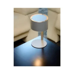 Lucide KNULLE - Tafellamp - Ø 15 cm - 1xE14 - Grijs