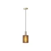 Lucide LAMBRES Hanglamp-Taupe-1xE27-40W-Alumin.