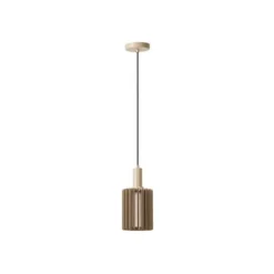 Lucide LAMBRES Hanglamp-Taupe-1xE27-40W-Alumin.