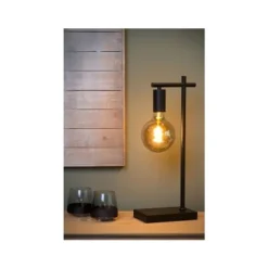Lucide LEANNE Tafellamp E27/40W Zwart