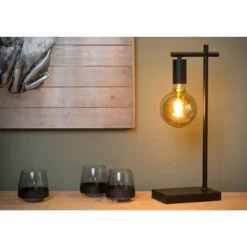 Lucide LEANNE Tafellamp E27/40W Zwart