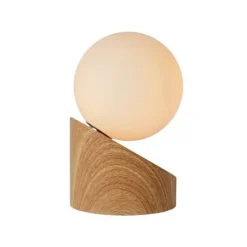 Lucide LEN - Tafellamp - Ø 10 cm - 1xG9 - Licht hout